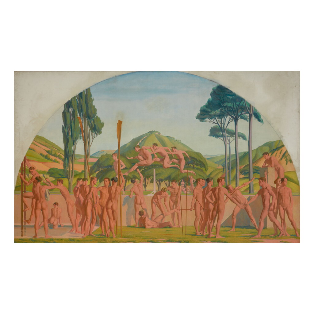View full screen - View 1 of Lot 47. JAMES STROUDLEY | OLYMPIC GAMES IN A DEMI-LUNE.