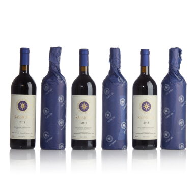 View full screen - View 1 of Lot 350. Sassicaia 2011 Tenuta San Guido (6 BT).