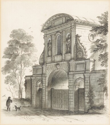 View full screen - View 1 of Lot 77. Two drawings.