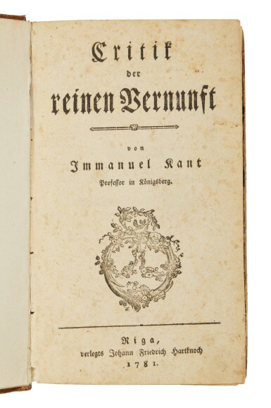 View full screen - View 1 of Lot 29. Kant, Immanuel | Kant's Copernican revolution in philosophy.