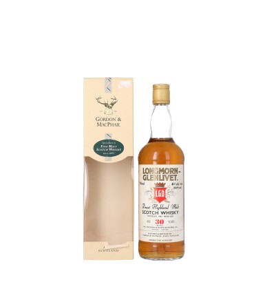 View full screen - View 1 of Lot 5966. Longmorn Glenlivet Gordon & MacPhail 30 Year Old 40.0 abv 1963 (1 BT75).