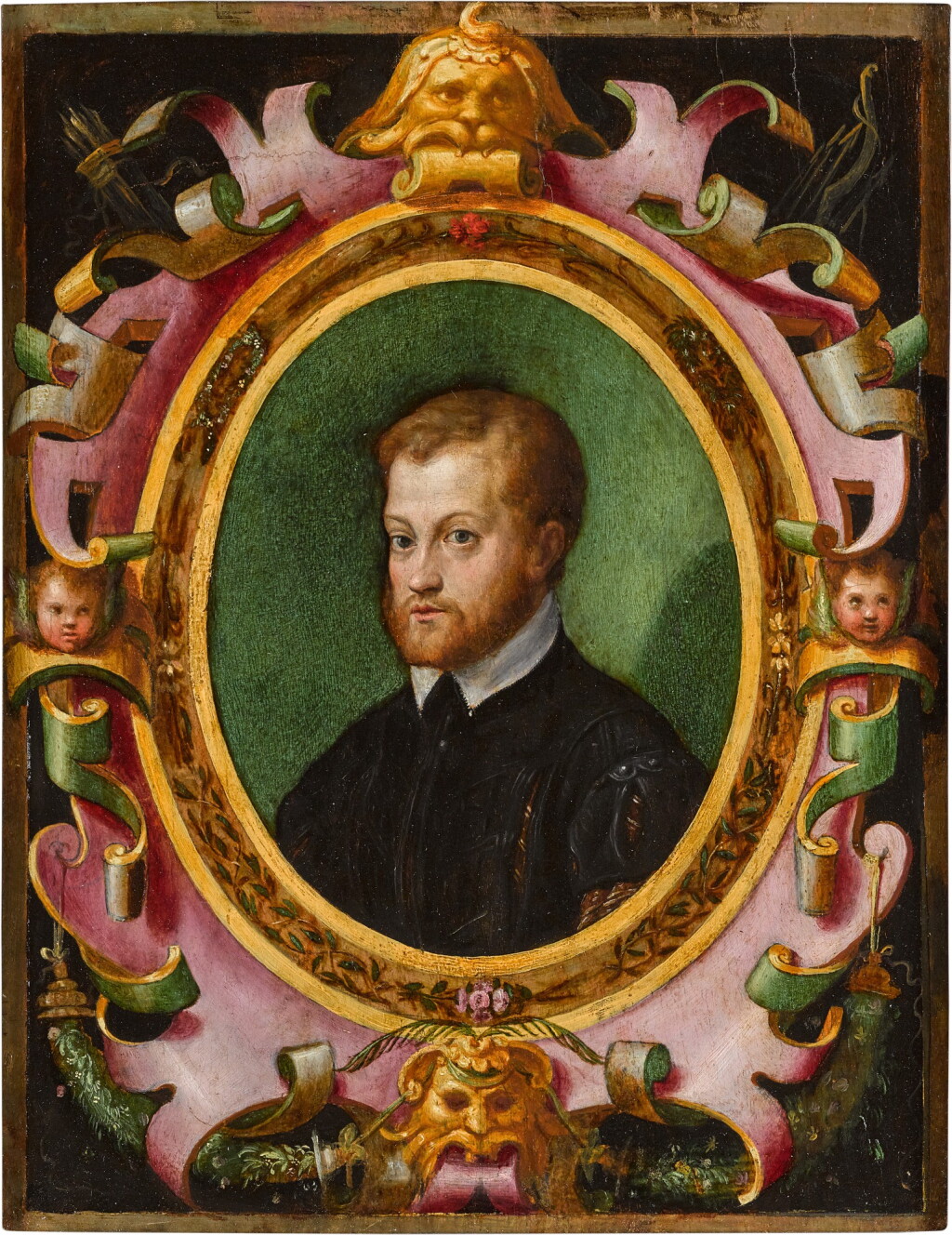 View full screen - View 1 of Lot 48. ANTONIO CAMPI | PORTRAIT OF A BEARDED MAN, BUST-LENGTH .