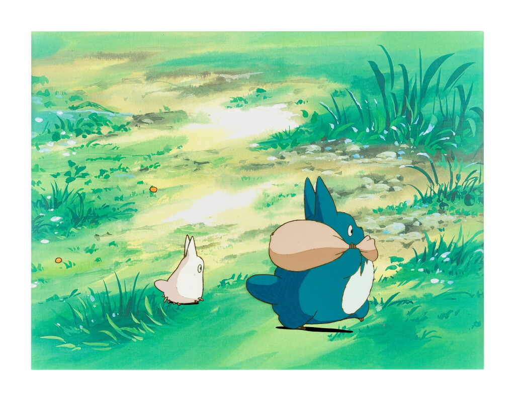 View full screen - View 1 of Lot 22. MY NEIGHBOR TOTORO BY STUDIO GHIBLI 龍貓 by 吉卜力工作室 | TOTORO ANIMATION CEL 龍貓動畫手稿.