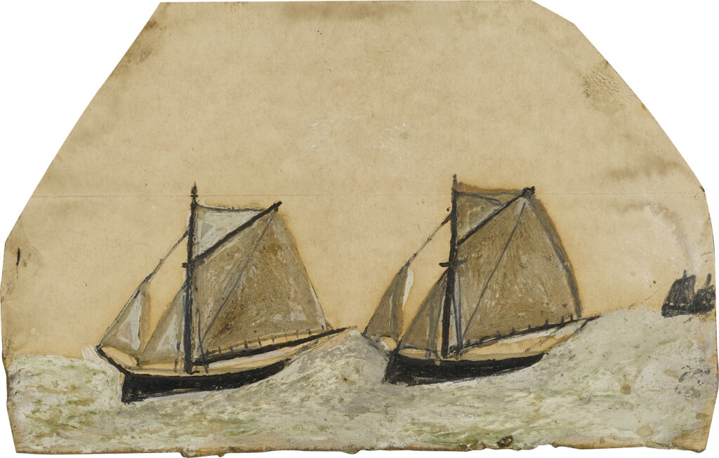 View full screen - View 1 of Lot 39. Two Sailing Boats and a Lugger.