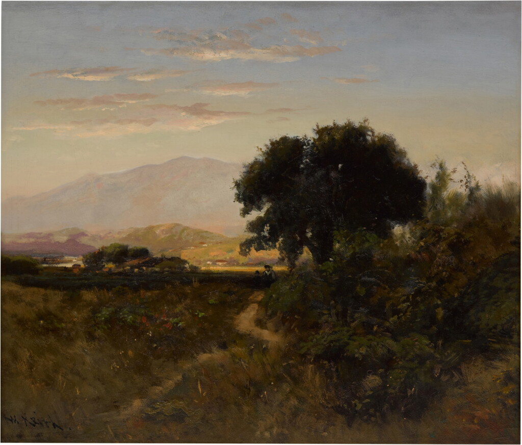 View full screen - View 1 of Lot 14. Dawn in the Desert Southwest.