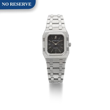 View full screen - View 1 of Lot 950. AUDEMARS PIGUET | LADIES ROYAL OAK QUARTZ BRACELET WATCH REFERENCE BA. 6010/516 CIRCA 1985 .