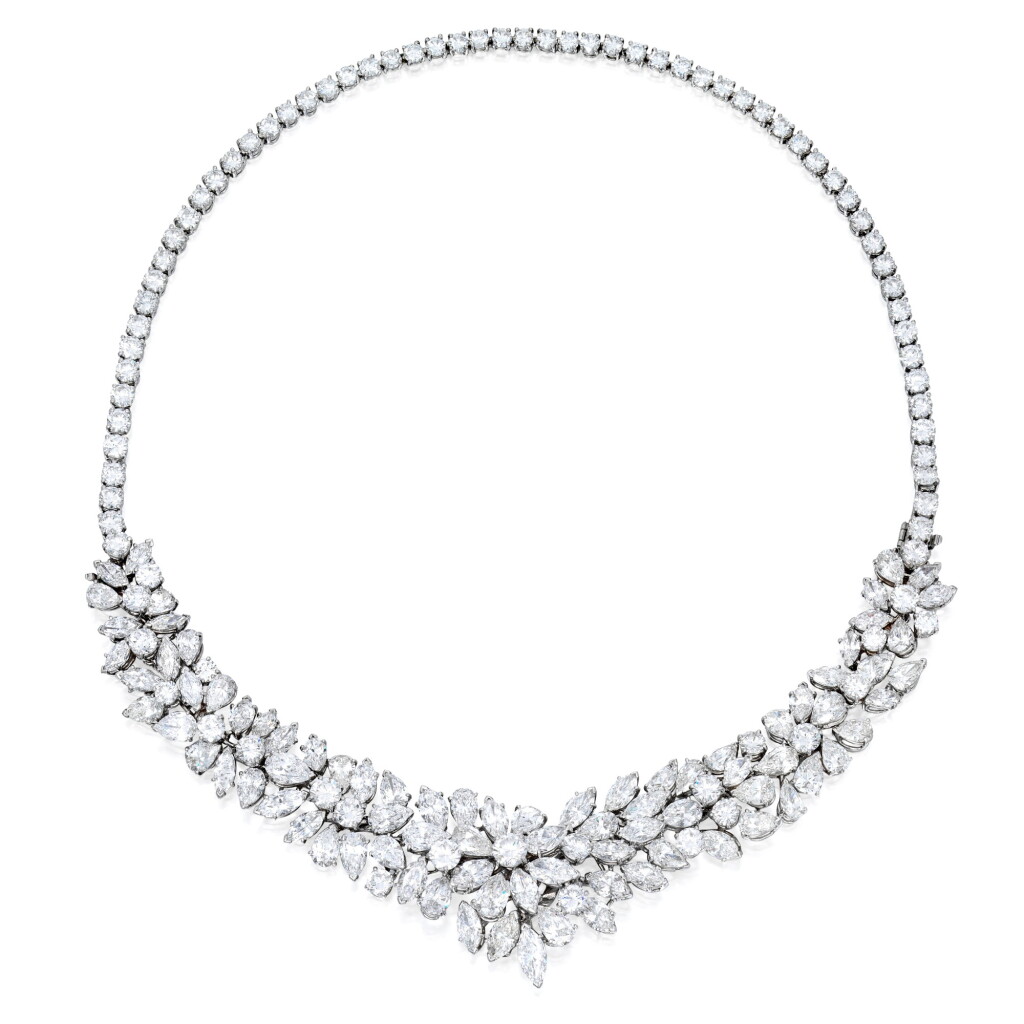 View full screen - View 1 of Lot 37. Van Cleef & Arpels | Diamond Necklace-Bracelet Combination.