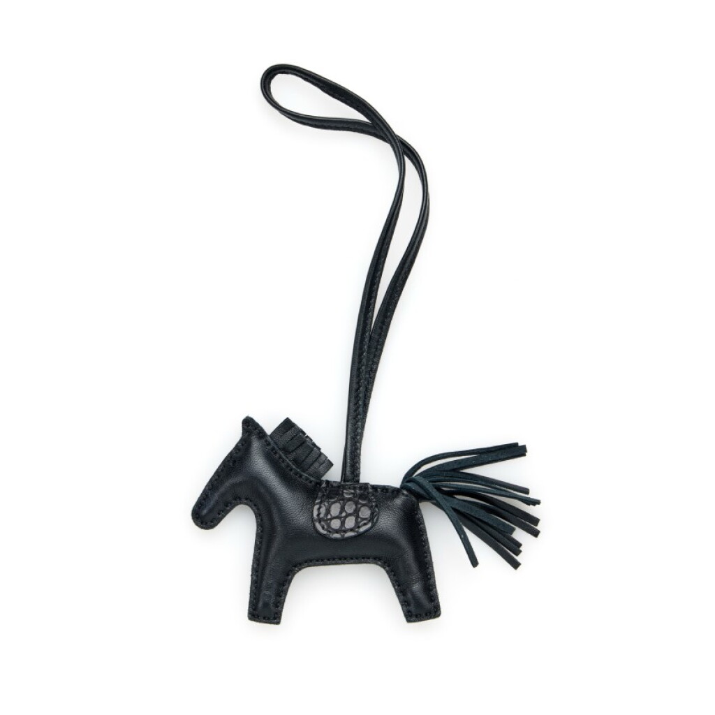 View full screen - View 1 of Lot 58. So Black Matte Alligator and Milo Lambskin Touch GriGri Rodeo Charm PM, 2021.