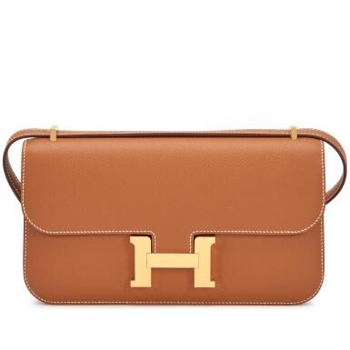 View full screen - View 1 of Lot 29. Gold Epsom Constance Elan Gold Hardware, 2025.