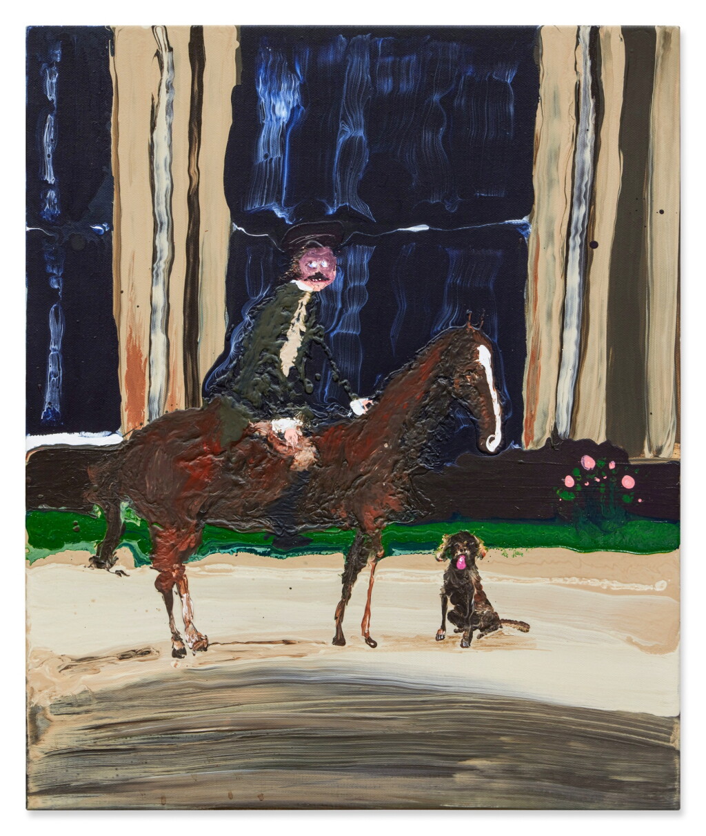 View full screen - View 1 of Lot 91. Gentleman on A Horse with His Dog.