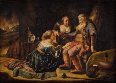 View full screen - View 1 of Lot 56. Lot and his daughters.