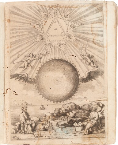 View full screen - View 1 of Lot 32. Kircher | Arithmologia sive de abditis numerorum misteriis, Rome, 1665, old vellum.