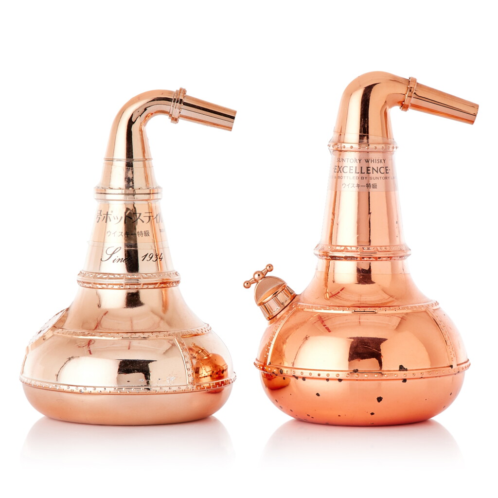 View full screen - View 1 of Lot 510. Suntory and Nikka Pot Still Decanter Mixed Lot (2 BT70).
