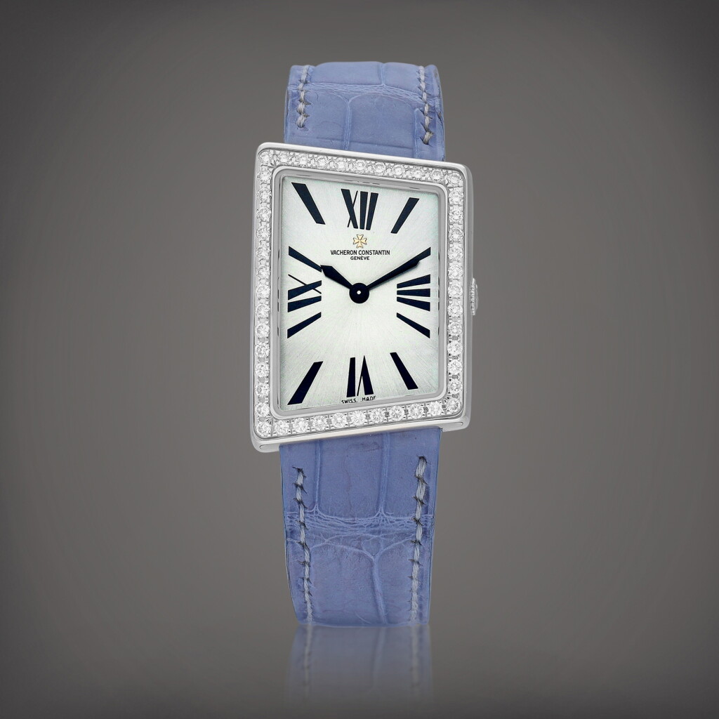 View full screen - View 1 of Lot 2241. 1972 Asymmetric, Reference 25520 | A white gold and diamond-set wristwatch, Circa 2001 | 江詩丹頓 | 1972 Asymmetric 型號25520 | 白金鑲鑽石腕錶,約2001年製.