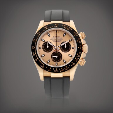 View full screen - View 1 of Lot 2102. Cosmograph Daytona, Reference 116515LN | An Everose gold chronograph wristwatch, Circa 2017 | 勞力士 | COSMOGRAPH DAYTONA 型號116515LN | 永恆玫瑰金計時腕錶,約2017年製.