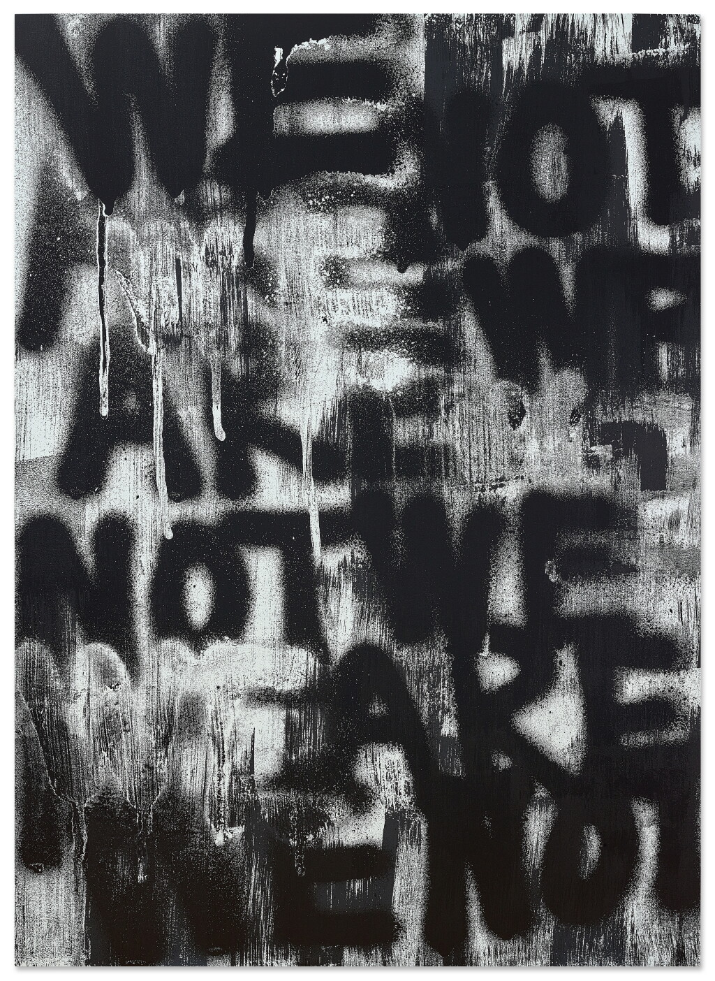 View full screen - View 1 of Lot 1223. Adam Pendleton 亞當 · 彭德爾頓 | Untitled (WE ARE NOT) 無題(我們不是).