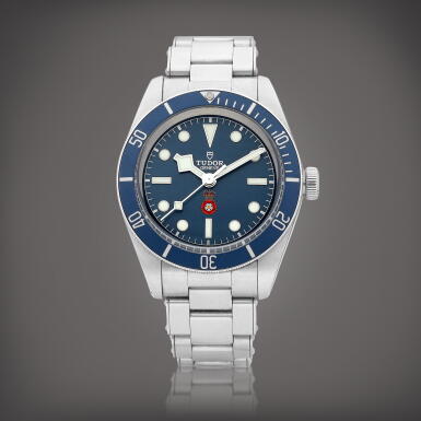 View full screen - View 1 of Lot 8754. Black Bay 'Platinum Jubilee RaSP', Reference 79030 | A stainless steel wristwatch with bracelet, Made for the London Metropolitan Police’s Royalty and Specialist Protection Unit, Circa 2022 | 帝舵 | Black Bay 'Platinum Jubilee RaSP' 型號Reference 79030 | 精鋼鏈帶腕錶,為倫敦皇室成員及特殊人員保護組而製,約2022年製.