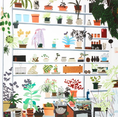 View full screen - View 1 of Lot 14. JONAS WOOD | LARGE SHELF STILL LIFE .