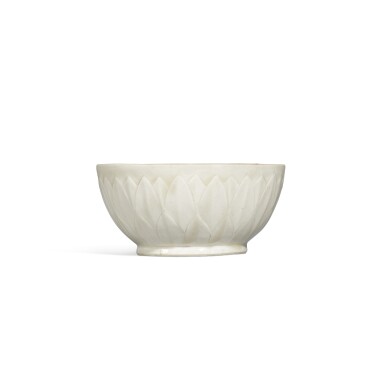 View full screen - View 1 of Lot 129. A rare carved 'Ding' 'lotus' bowl, Northern Song dynasty.