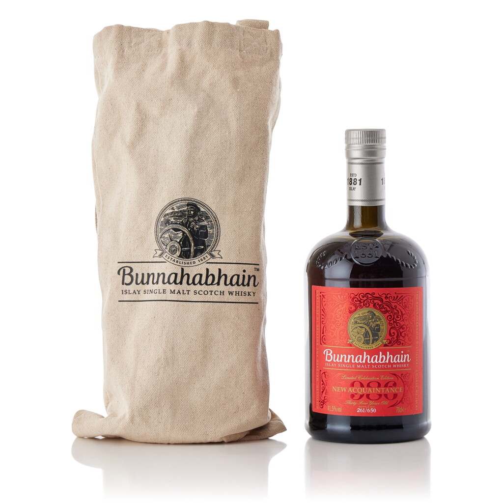 View full screen - View 1 of Lot 9235. Bunnahabhain 34 years New Acquaintance 41.5 abv 1986 (1 BT70).