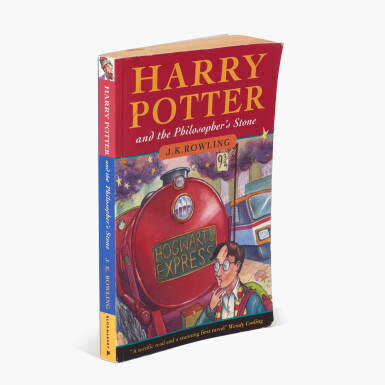 View full screen - View 1 of Lot 75. J.K. Rowling | Harry Potter and the Philosopher's Stone, 1997, first edition, paperback issue.