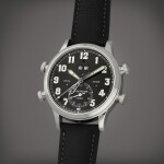 Alarm Travel Time, Reference 5520P-001 | A platinum dual time zone alarm wristwatch with alarm time, alarm on/off and dual day/night indication | Circa 2022