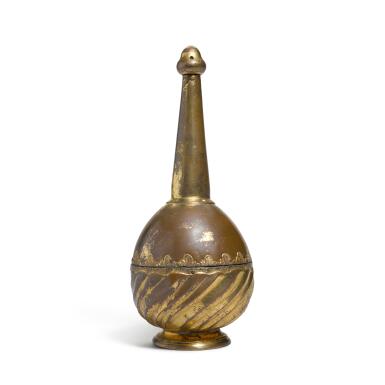 View full screen - View 1 of Lot 28. An Ottoman gilt-copper (tombak) rosewater or perfume sprinkler, Turkey, 17th/18th century.