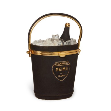 View full screen - View 1 of Lot 172. SUEDE PURSE, ANNE-MARIE OF FRANCE, PARIS.