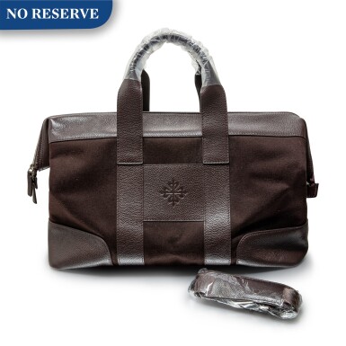 View full screen - View 1 of Lot 360. PATEK PHILIPPE | A BROWN LEATHER AND CANVAS CARRYING PHYSICIAN'S BAG, CIRCA 2012.