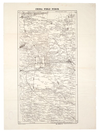 View full screen - View 1 of Lot 274. China, Boxer Rebellion Map, 1901.