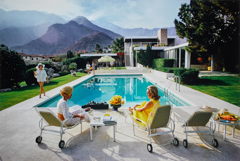 View full screen - View 1 of Lot 75. SLIM AARONS | 'POOLSIDE GOSSIP', 1970.