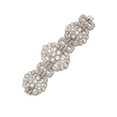 View full screen - View 1 of Lot 18. Bracelet diamants | Diamond bracelet.