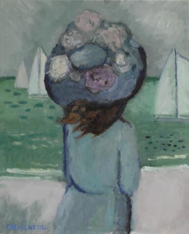 View full screen - View 1 of Lot 423. Femme de dos.