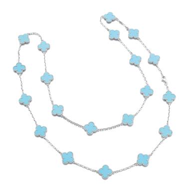 View full screen - View 1 of Lot 27. TURQUOISE SAUTOIR, 'ALHAMBRA', VAN CLEEF & ARPELS.