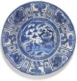 A LARGE BLUE AND WHITE 'KRAAK' DISH MING DYNASTY, WANLI PERIOD