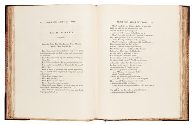 View full screen - View 1 of Lot 138. Shakespeare | The dramatic works, London, Boydell, 1802, 9 volumes, half leather.
