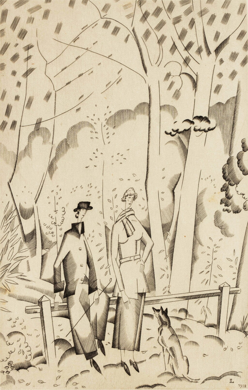 View full screen - View 1 of Lot 1126. En forêt ; Bar en Pennsylvanie (two works) | En forêt ; Bar en Pennsylvanie (deux oeuvres).