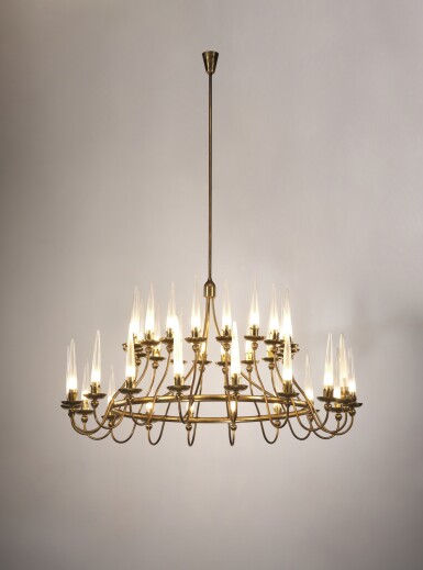 View full screen - View 1 of Lot 12. Eighteen arm chandelier, special commission.