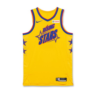 View full screen - View 1 of Lot 82. Toumani Camara Game Issued ‘Rising Stars’ Jersey | Probable Wear.