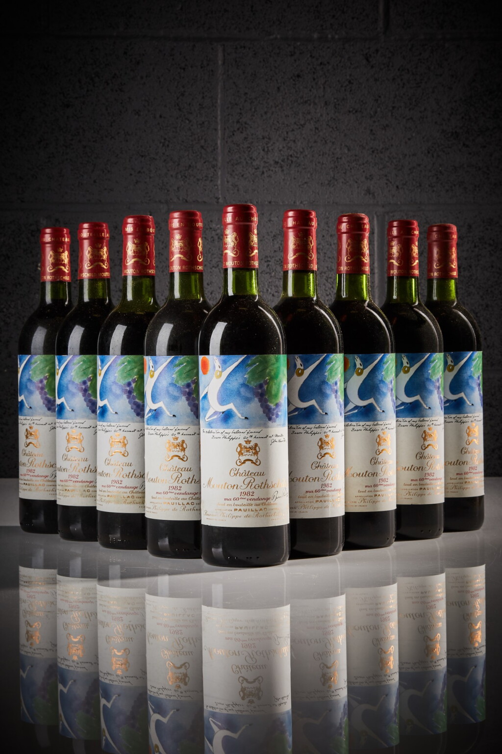 View full screen - View 1 of Lot 13. Château Mouton Rothschild 1982 (12 BT).