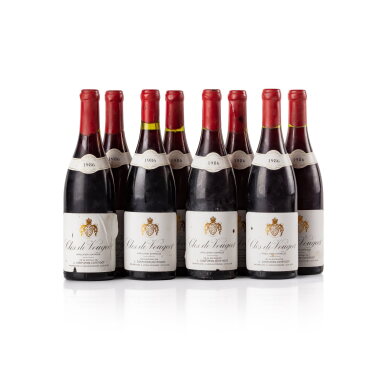 View full screen - View 1 of Lot 283. Clos de Vougeot 1986 J. Confuron-Cotetidot (8 BT).
