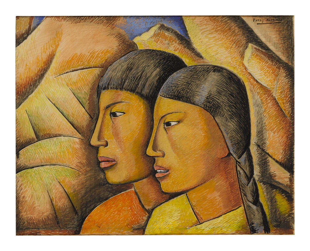 View full screen - View 1 of Lot 47. ALFREDO RAMOS MARTÍNEZ | AMANTES .