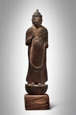 Japanese Figure of a Standing Buddha, Heian Period, 12th Century