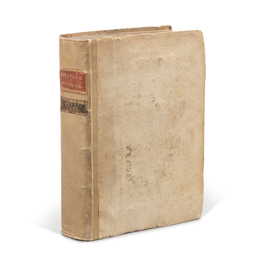 View full screen - View 1 of Lot 700. Epistolae diversorum philosophorum, Venice, Aldo, 1499, eighteenth-century half vellum.