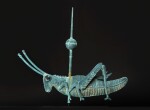 The Highly Important Faneuil Family Molded Copper Full-Bodied Grasshopper Weathervane, Attributed to Shem Drowne (1683-1774), Boston, Massachusetts, Circa 1740