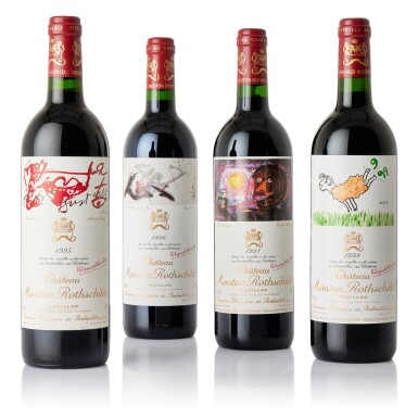 View full screen - View 1 of Lot 8644. Château Mouton Rothschild 1995 (7 BT).