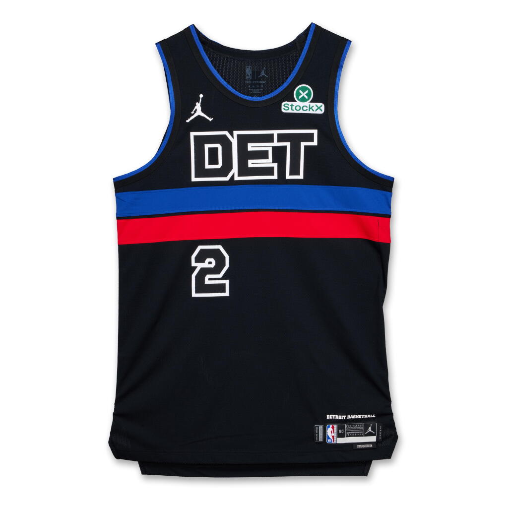 View full screen - View 1 of Lot 32. Cade Cunningham Detroit Pistons 2024-2025 Game Worn Statement Edition Jersey | Double-Double | 38 Points.