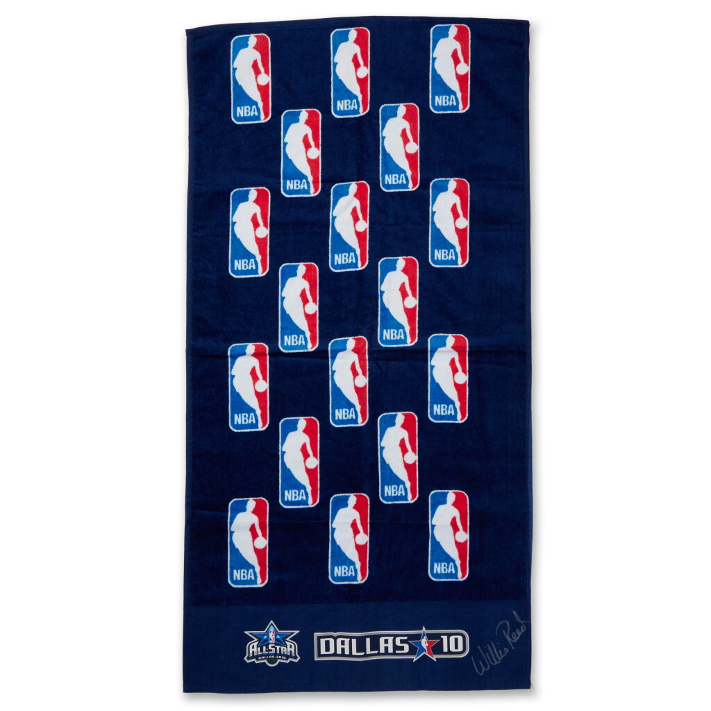 View full screen - View 1 of Lot 323. Willis Reed Signed 2010 NBA All-Star Towel .