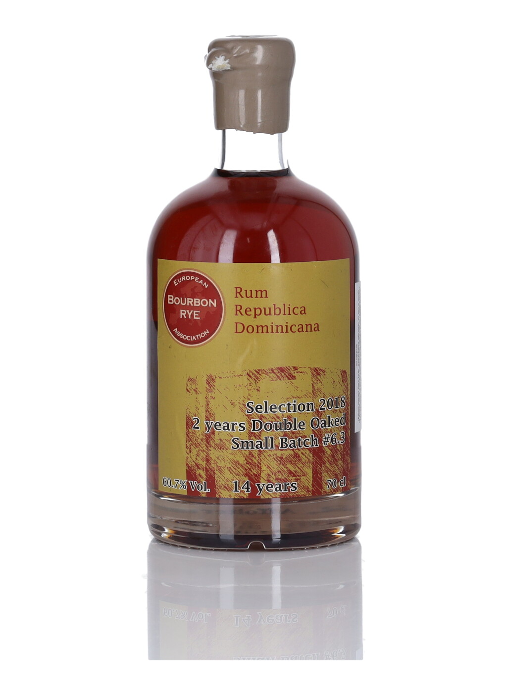 View full screen - View 1 of Lot 160. EBRA Selection #6.3 14 Year Old Rum 121.4 Proof 2003 (1 BT 70cl).