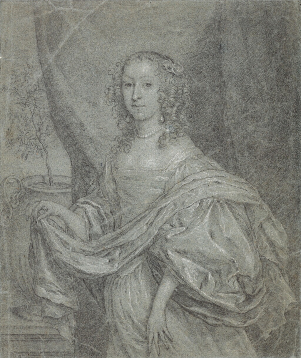View full screen - View 1 of Lot 38. Portrait of Juffrouw Louisa de Vries of Dordrecht.